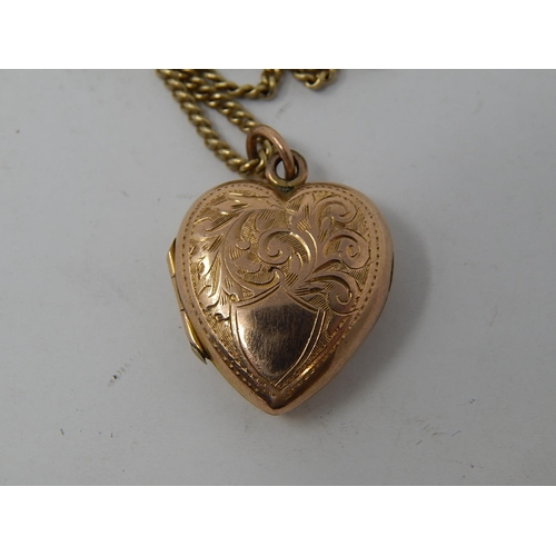 88 - WITHDRAWN: 9ct Gold Hallmarked Locket on 9ct gold chain. Length of chain 41cm. weight 5.7g