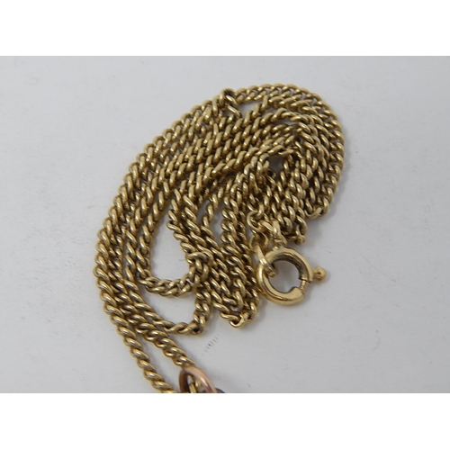 88 - WITHDRAWN: 9ct Gold Hallmarked Locket on 9ct gold chain. Length of chain 41cm. weight 5.7g