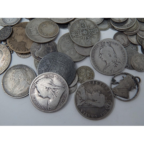 307 - Quantity of Silver English & Foreign Coins.