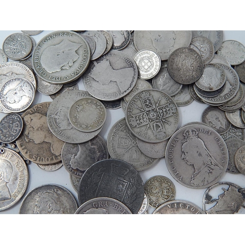 307 - Quantity of Silver English & Foreign Coins.