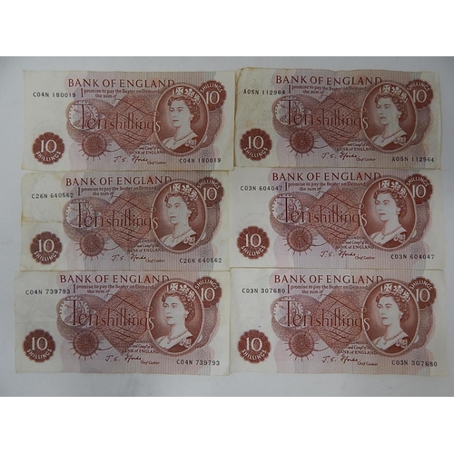 320 - Six Ten Shilling Notes