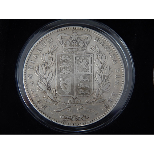 323 - The Queen Victoria Silver Crown Collection: 1845, 1889, 1893. All in presentation case with certific... 