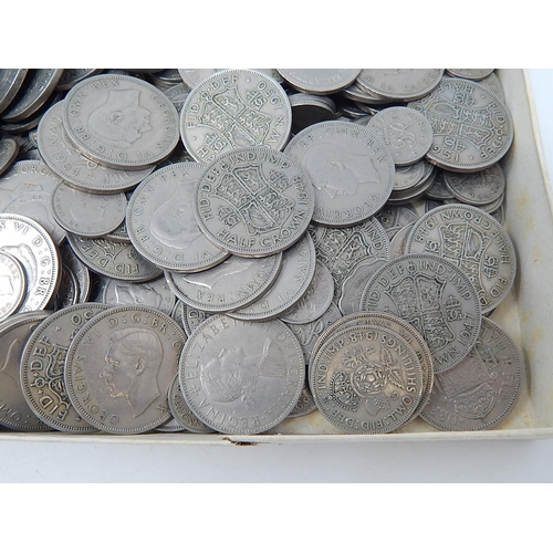 328 - Post 1947 Half Crowns. Shillings & Sixpences. weight 1.6kg