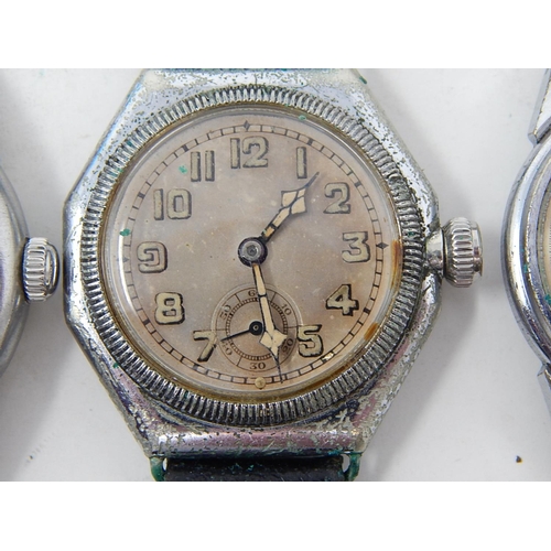 229 - Group of 5 Gentleman's wristwatches to include: Marvin, Nisus, Nivrel etc