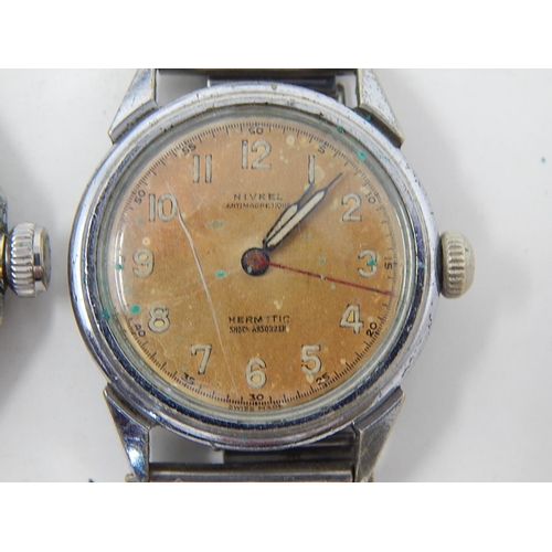 229 - Group of 5 Gentleman's wristwatches to include: Marvin, Nisus, Nivrel etc