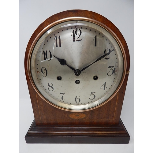 247 - Junghams Mantel Clock with Westminster Chime: 32cm High