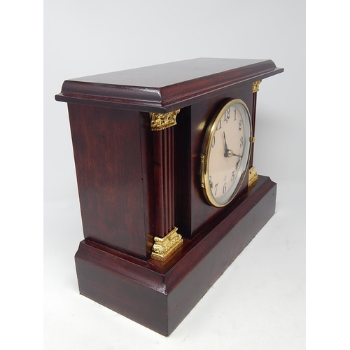 249 - 19th Century American Mantel Clock: 32cm High