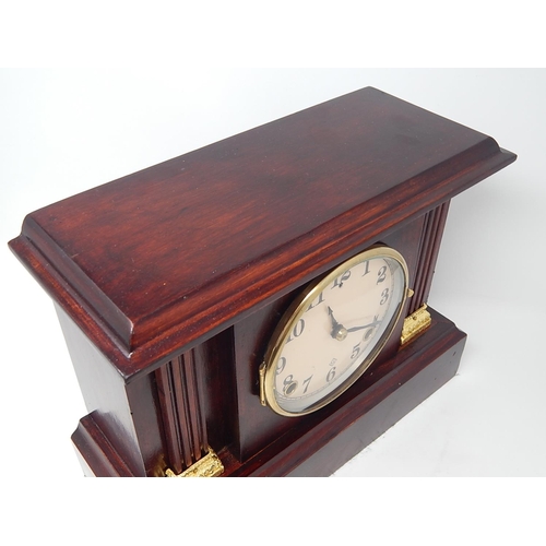 249 - 19th Century American Mantel Clock: 32cm High