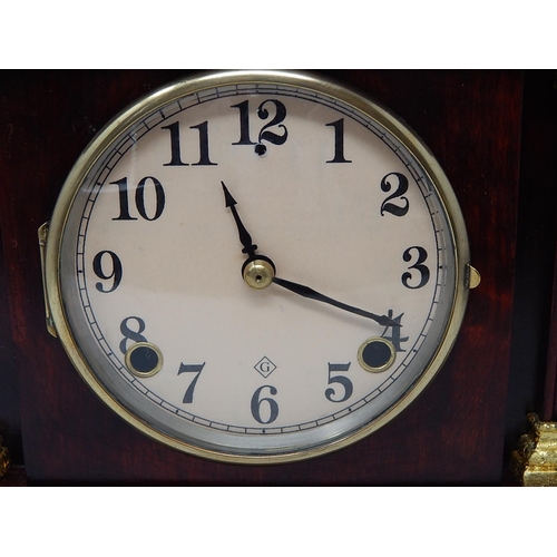 249 - 19th Century American Mantel Clock: 32cm High