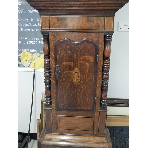 250 - 18th Century 8 Day Longcase Clock c.1780 with Date Dial & Further Subsidiary Dial in Mahogany Case, ... 