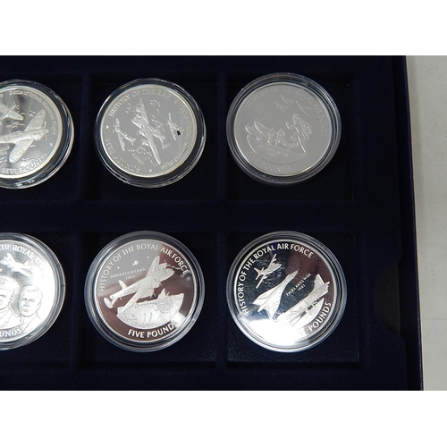 202 - 12 Silver proof Medallions for History of The RAF.