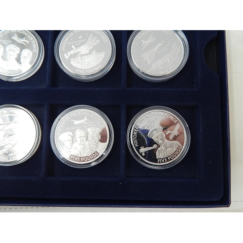 202 - 12 Silver proof Medallions for History of The RAF.