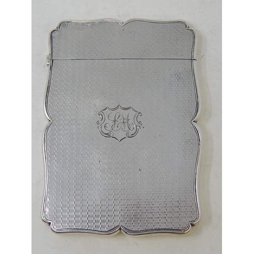 203 - Nathaniel Mills: Victorian Silver Card Case, Hallmarked Birmingham 1843. Height 10cm