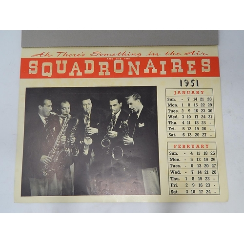 800 - Signed Squadronaires Calendar 1951