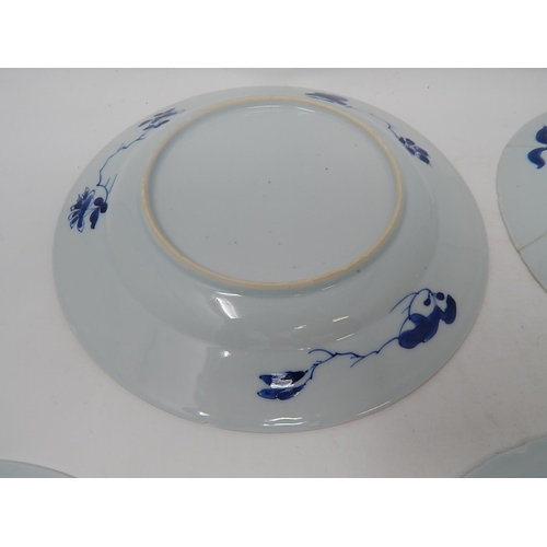 477 - Five Antique Chinese Plates: 22.5cm diameter