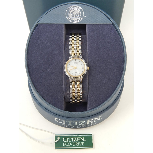 231 - Citizen Eco-Drive Ladies Wristwatch, as new in fitted case with paperwork.