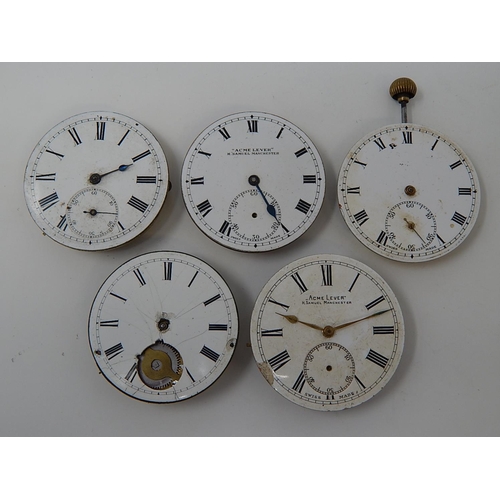 239 - Group of Five Various Pocket Watch Movements.