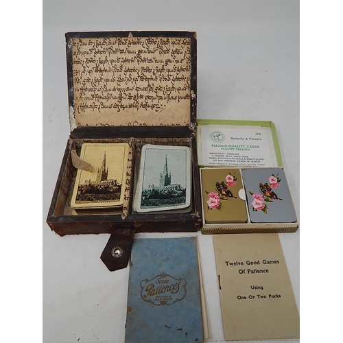 831 - Two Double card Sets, Early 20th Century in Their Original Boxes