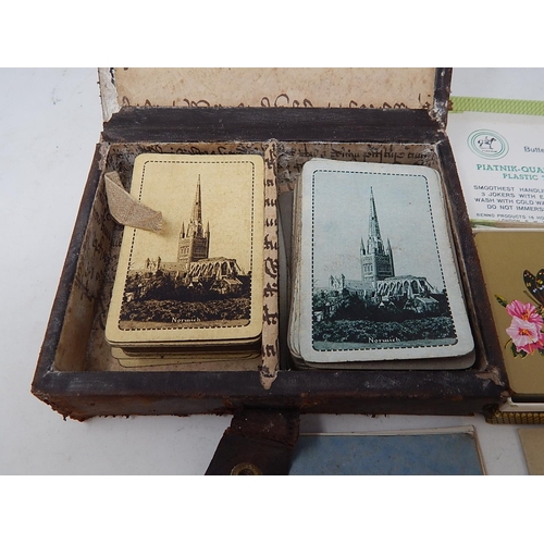 831 - Two Double card Sets, Early 20th Century in Their Original Boxes