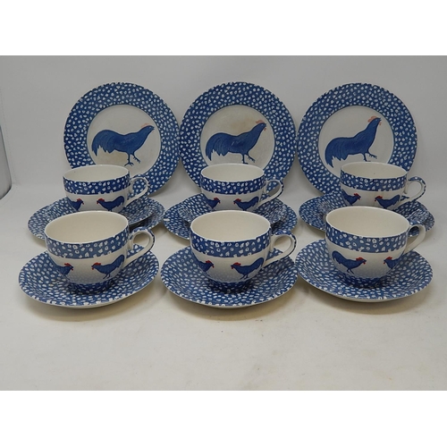 481 - Burleigh Ware Tea Wares: 6 Place Setting