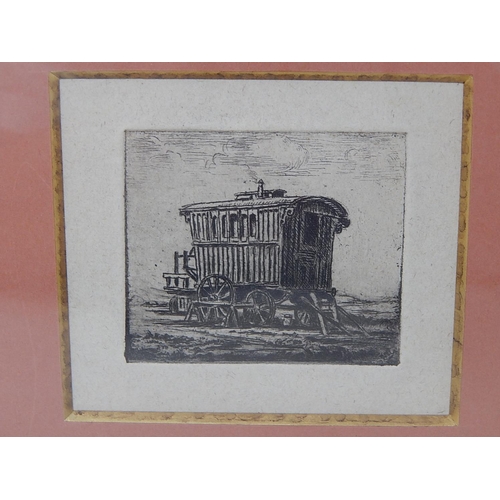 507 - Gerald Summers 1886-1969. The Caravan c.1914, Framed & Glazed with Gallery Label to reverse.