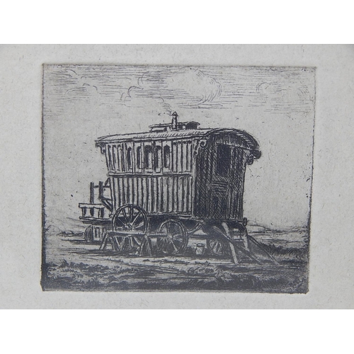 507 - Gerald Summers 1886-1969. The Caravan c.1914, Framed & Glazed with Gallery Label to reverse.