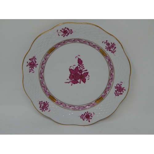 306 - Herend: Trio: Cup, Saucer, Plate.