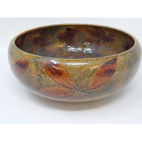 312 - Doulton Leaf pattern Fruit Bowl Together with Another.