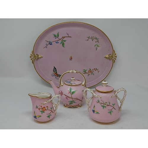 314 - Grainger Worcester Tea Set on Tray.