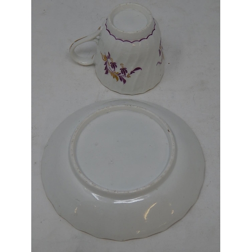 315 - Worcester: Early c.1775 Cup & Saucer