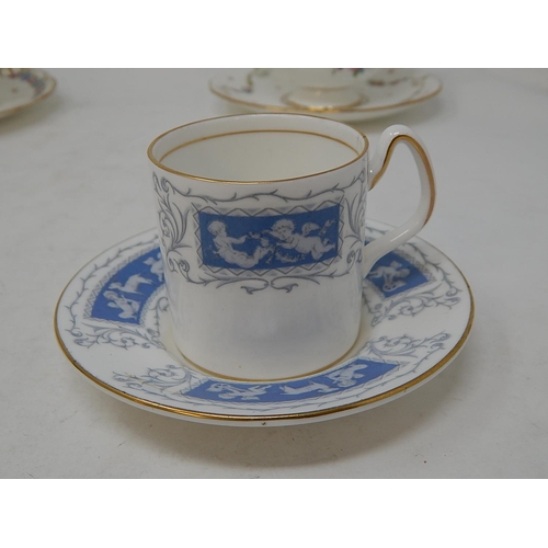 318 - Coalport: Four Cups & Saucers