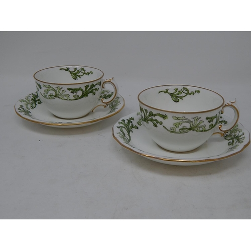 324 - Royal Crown Derby: Pair of Cups & Saucers