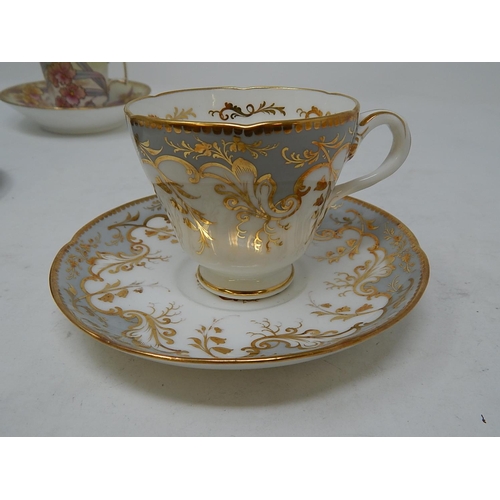 330 - Six Tea Cups & Saucers to Include: Ridgway, Royal Copenhagen, New Hall etc