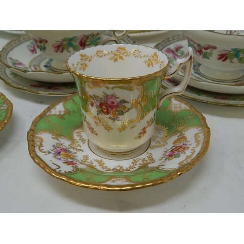 331 - Two Coalport Trios together with 2 x Coalport Coffee Cups & Saucers, a Wedgwood Trio & 4x Hammersley... 