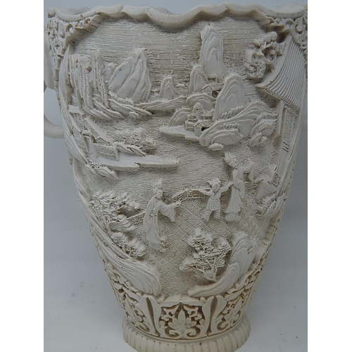 357 - Chinese Vase with Elephant Head Handles