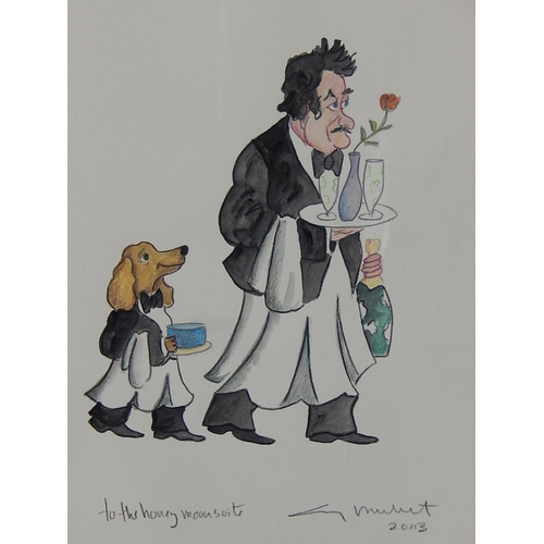 410 - GUY BUFFET b.1943 Original Watercolour 2003: Titled 