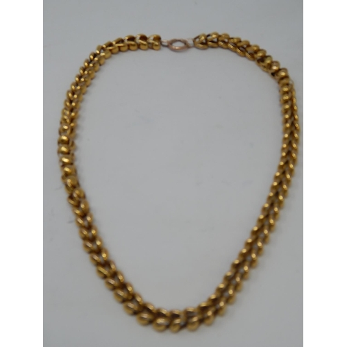 69 - 9ct Gold Necklace. 35g. Length 55cm