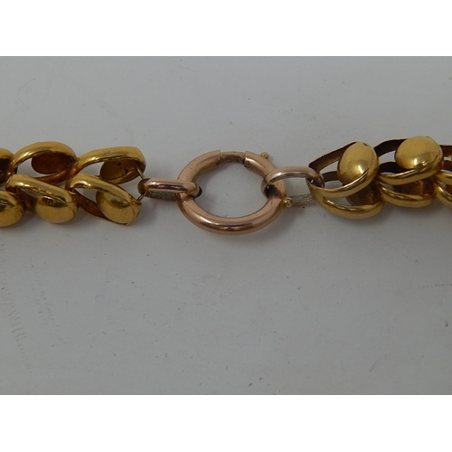 69 - 9ct Gold Necklace. 35g. Length 55cm