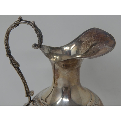 17 - Hallmarked 800 Standard Silver Jug: Height 18cm