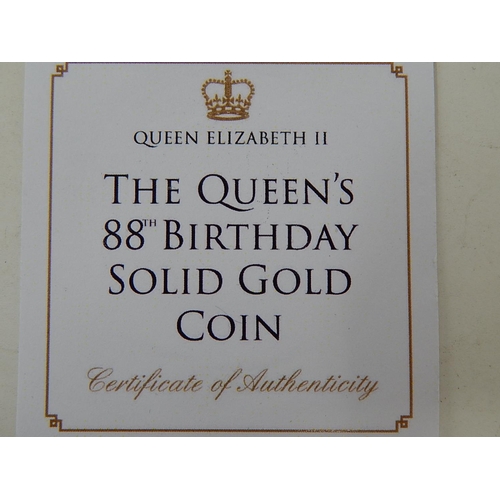 651 - Gold Coin Commemorating 