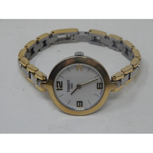 147 - Ladies Bi Metal Tissot 1853 Wristwatch with mother of pearl dial.