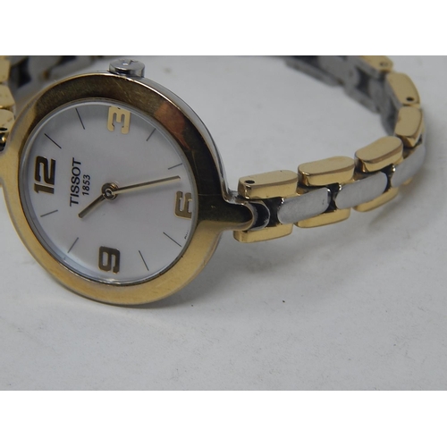 147 - Ladies Bi Metal Tissot 1853 Wristwatch with mother of pearl dial.