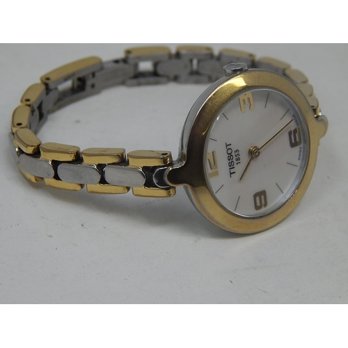 147 - Ladies Bi Metal Tissot 1853 Wristwatch with mother of pearl dial.