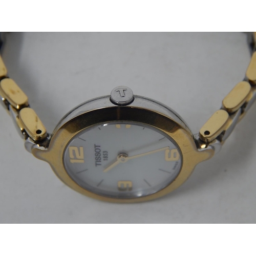 147 - Ladies Bi Metal Tissot 1853 Wristwatch with mother of pearl dial.