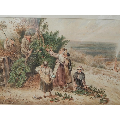 232 - MYLES BIRKET FOSTER: 1825-1899: Watercolour: Measures: 92.5cm x 67cm framed: 57cm x 36cm unframed