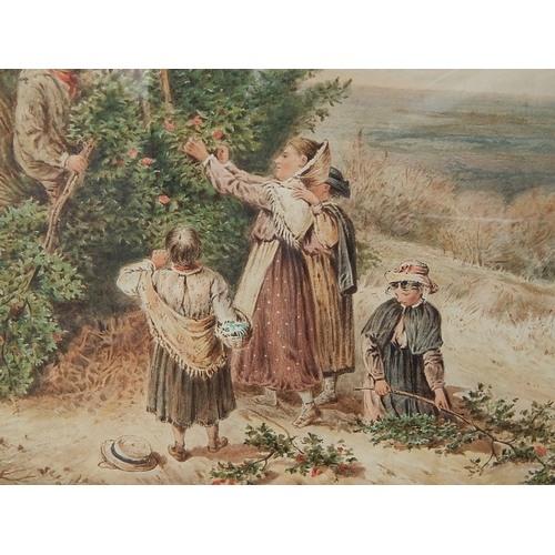 232 - MYLES BIRKET FOSTER: 1825-1899: Watercolour: Measures: 92.5cm x 67cm framed: 57cm x 36cm unframed