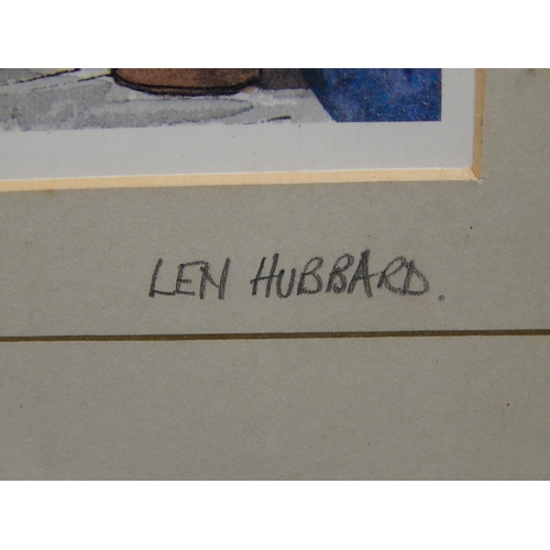 234 - LEN HUBBARD: 3 x signed framed prints