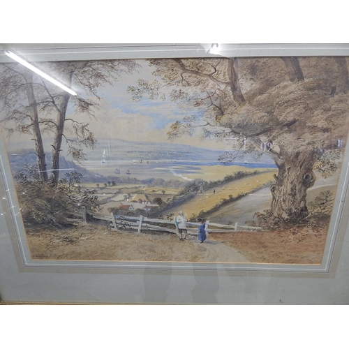 237 - F.WALTERS: Victorian Watercolour: Signed & dated 1879: 88cm x 68cm