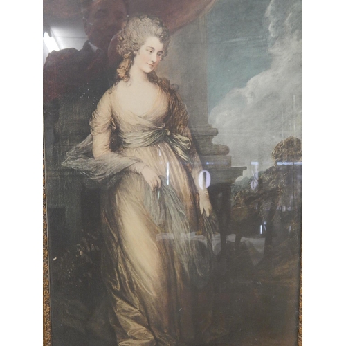 238 - Georgina: Duchess of Devonshire 1757-1806: After the picture by Gainsborough: 78cm x 50cm