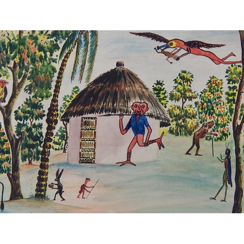 241 - THE ERNEST KNIGHT COLLECTION: PAINTINGS FROM NORTHERN RHODESIA: N C SIMUCHIMBA: 1954